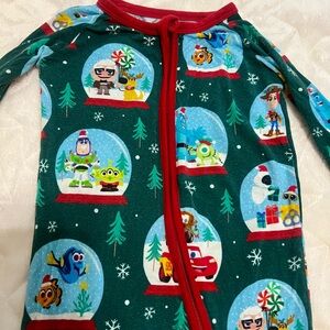 Little Sleepies Zippie - Pixar Holiday Print (6-12 Months)